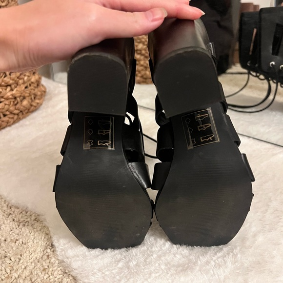 Shoemint Caged Lace-Up Heels (NWT) - Picture 5 of 5